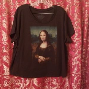 Torrid/Freshly Painted Mona Lisa Crop Tee